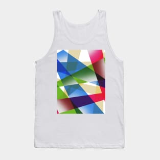 Geometric Fractal Prism Tank Top